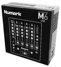 Load image into Gallery viewer, Numark M6 USB 4-Ch Professional DJ Mixer with USB Interface 0676762164214, BLACK