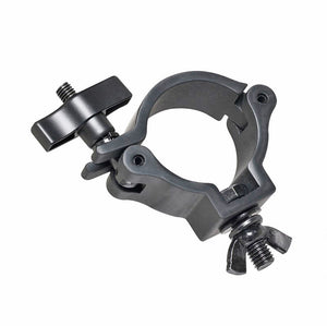 Aluminum Slim M10 O-Clamp with Big Wing Knob for 2" Truss Tube Capacity 165 lbs. Black Finish