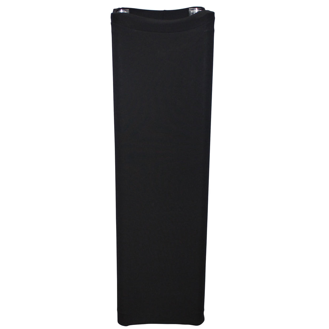 Black 3.28ft 1M Lycra Cover Scrim Sleeve fits 12In. Quad Box Truss Segment