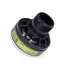 Load image into Gallery viewer, A black Eminence APT50 dirver a threaded cylindrical opening, metal terminals, and a yellow label, photographed on a plain white background.