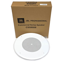 Load image into Gallery viewer, JBL CSS8008 8" Multi-tap Ceiling Mountable Speaker 5W White for 25/70/100V Systems