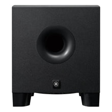 Load image into Gallery viewer, Black subwoofer with a brand logo on a white background