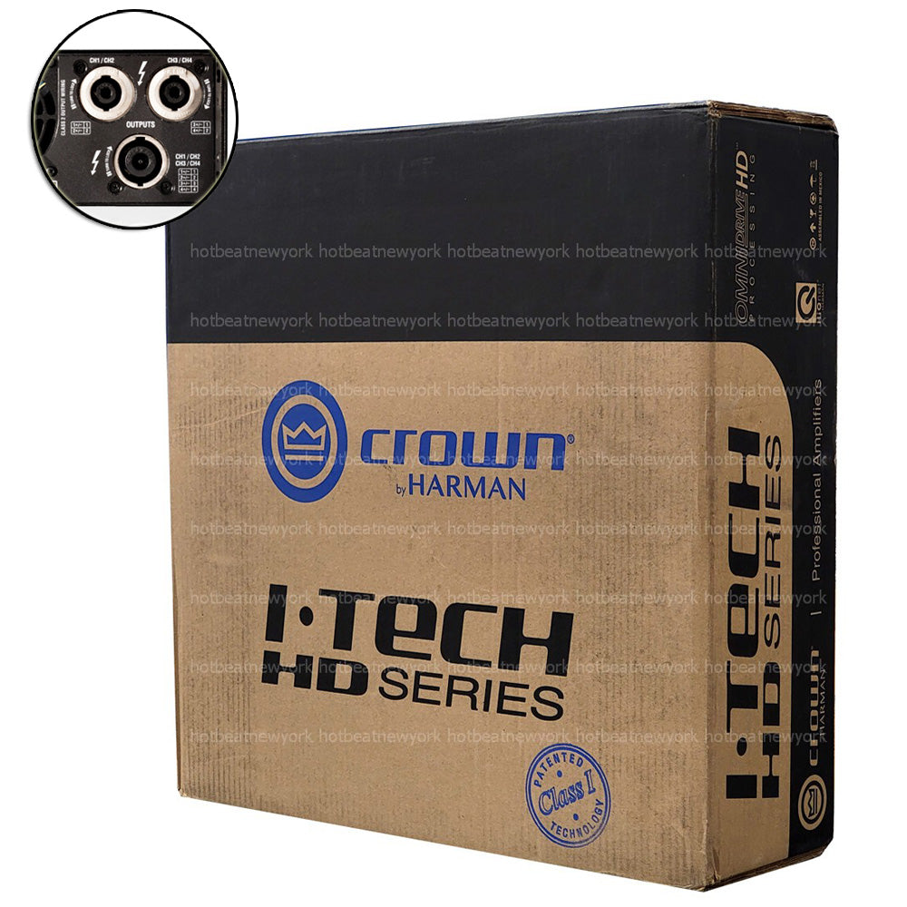 Crown I-Tech 4x3500HDS 4-Channel Touring Power Amplifier OMNIDRIVEHD (Speak-On Output) 4X3500HDS-U-USFX