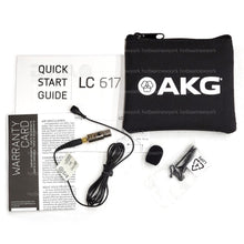 Load image into Gallery viewer, AKG LC617 MD Lapel Microphone with Tie Clip (Black) 2577X00200