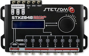 Stetsom STX 2848 DSP Crossover & Equalizer 8 Channel Full Digital Signal Processor Sequencer STETSOMSTX2848