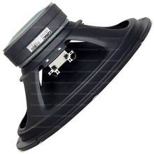 Load image into Gallery viewer, Side view Black speaker with visible branding on a white background