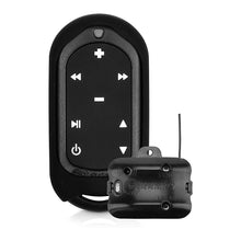 Load image into Gallery viewer, Black remote control and receiver on a white background