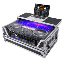 Load image into Gallery viewer, ProX Flight Case for Pioneer DDJ-REV7 &amp; DDJ-1000 SRT DJ Controller w/ 2U Rack Space Laptop Shelf Wheels LED Kit XS-REV71K2UWLT LED