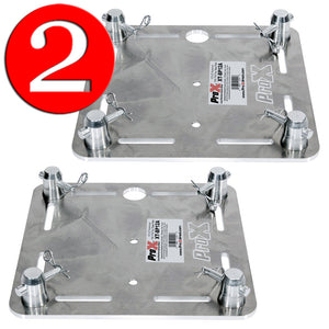 ProX 2PCS 12" Aluminum 6mm Truss Top Plate for F34 F32 F31 Conical Square Truss with Connectors