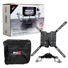 Load image into Gallery viewer, ProX XT-MEDIAMOUNT Universal 32" to 80" TV Bracket Clamp with Vesa Mounting Bracket for F34 F32 12" Bolt Truss or Speaker Stands