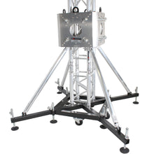 Load image into Gallery viewer, ProX XTP-GSBPACK164 Truss Tower Stage Roofing System Package -Top Block | Hinges | Base | Outriggers and 1.64 Ft. 2 mm Wall Truss Segment