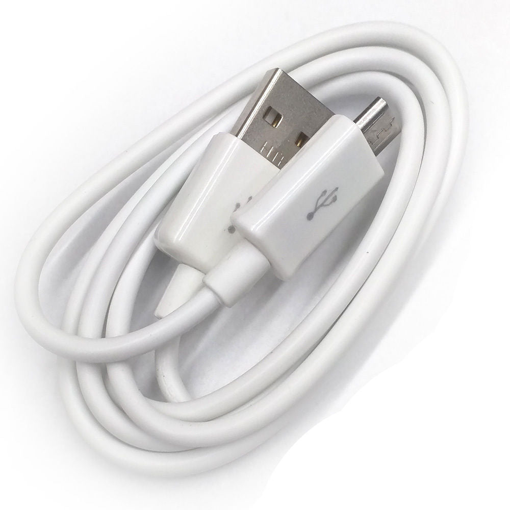 Micro USB White Data Cable Charger Cord for Samsung Galaxy S2 S3 S4 Note 2 3 4 5