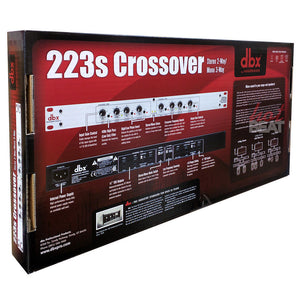 DBX 223s Stereo 2-way Mono 3-Way Crossover 691991401251 FAST GROUND SHIPPING
