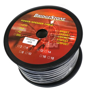 BridgeStone Power Speaker Cable 100 foot 12 Gauge Audio Snake Wire Roll 12GA