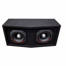 Load image into Gallery viewer, Dual Large Titanium Super Tweeter in Custom Built Angled Box 2000 Watts TW67 3"