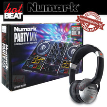 Load image into Gallery viewer, Numark PartyMix DJ Controller Party Mix Built-In Lights + Numark HF125 Headphone