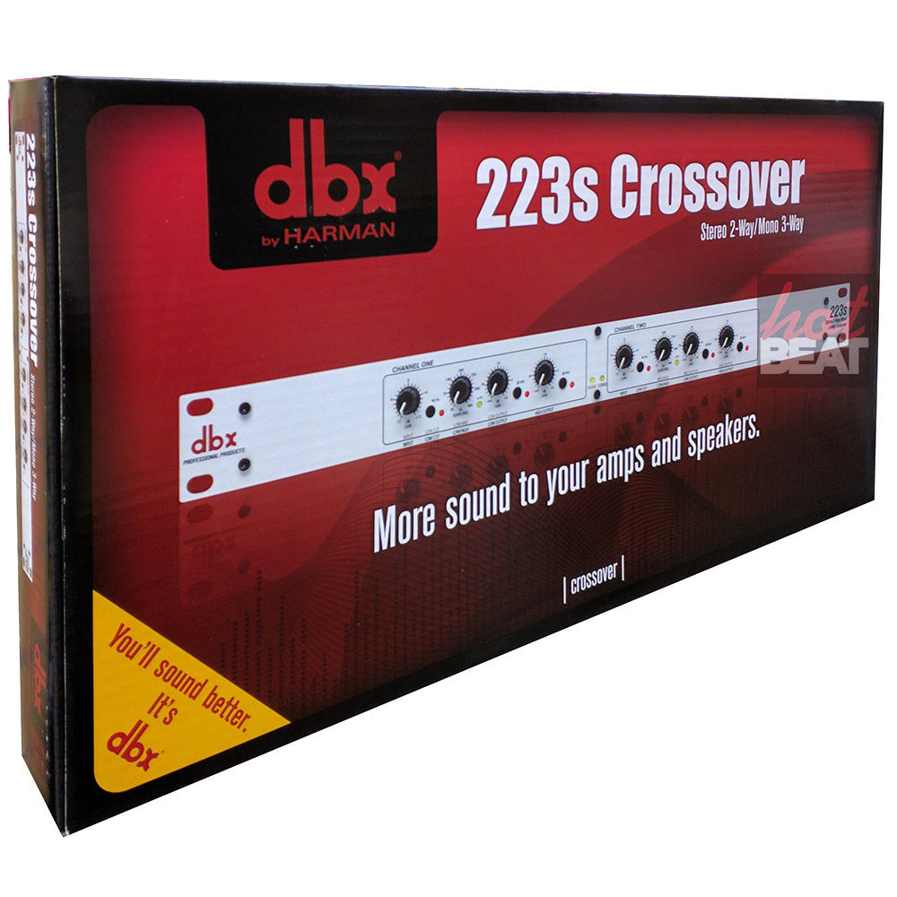 DBX 223s Stereo 2-way Mono 3-Way Crossover 691991401251 FAST GROUND SHIPPING